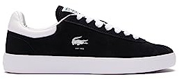 Lacoste Damen Low-Top Sneaker BASESHOT 223 1 SFA, Frauen Halbschuhe,schnürschuhe,schnürer,straßenschuhe,SCHWARZ/Weiss (312),37 EU / 4 UK