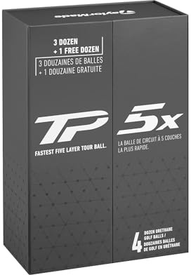 TaylorMade Golf 2024 TP5X Golf Balls 3+1 Box Four Dozen