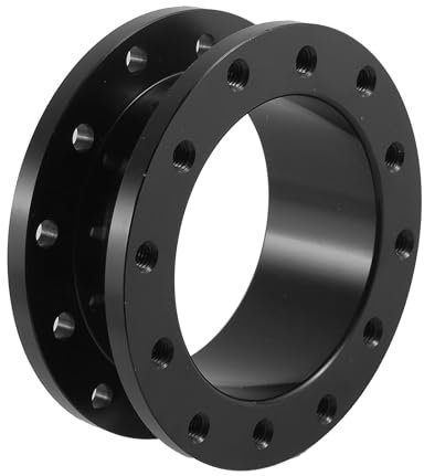 Partuto 1 Pcs 30mm Universal Steering Wheel Hub Adapter Spacer - Aluminium Black