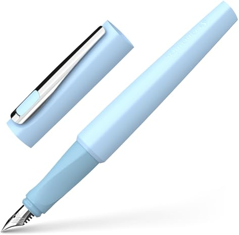 Schneider 168823 Tomo Füller (nachfüllbar mit Standard Tintenpatronen, geeignet für Rechts- und Linkshänder) Ice Blue