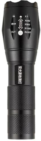 Lampe de poche noire portable, lumière noire LED UV, lampe torche UV avec lampe de poche blanche LED violette portable - Puissant détecteur de noir, lampe de poche résistante à l'eau pour l'argent