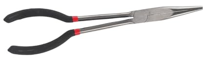 CHICIRIS Alicates de Punta Larga Alicates de Punta de Aguja de Acero para Reparaciones Precisas para Entusiastas y Profesionales del Bricolaje 11 Pulgadas