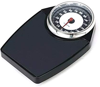 YZJJ Bascula Personal analogica, Báscula mecánica, Báscula de baño mecánica, Báscula Digital, de hasta 150 kg, Pantalla con Lente fácil de Leer, Conveniente Plataforma Acolchada, sin baterías