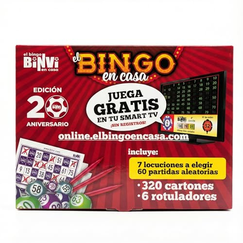Bingo BINVI Ed. 20º Aniversario 320 cartones