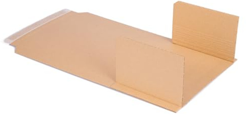 Bokförpackning 500 stycken självhäftande, 217 x 155 x 10–50 mm, universell skötväska