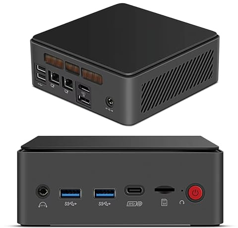 PcZinophyte AI-Gaming-Mini-PC Core Ultra 9 185H 16-Core,Thunderbolt 4, Dual 2,5G LAN, Dual PCIe 4.0-Steckplätze (GPU/SSD), 64 GB DDR5 Max, Win11 WiFi 11