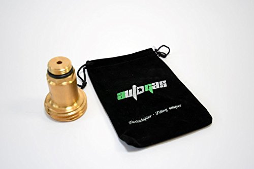 ACME Adaptateur de gaz GPL de camping M21,8 avec filtre fritté et sac adaptateur de réservoir