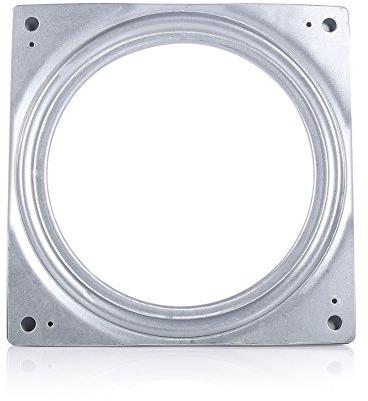 Giradischi Quadrato da 6'' Lazy Su-san, Piatto Girevole in Metallo con Cuscinetto Piatto Girevole Tavolo da Pranzo Rotondo Piastra Girevole Liscia per TV, TV Rack da Scrivania, Piante in Vaso