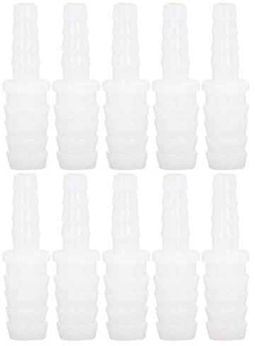 Conexión de Tubería, 10 Piezas Conexión de Manguera de Plástico Pp Conector de Tubo Junta Reductora de Púas Juego de Conjunto Directo Adaptador de Conector Convertidor(6-10mm conversion head)