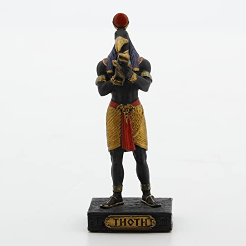Veronese Design Thoth - Egyptisk gudomsfigur, blå och guld, flerfärgad