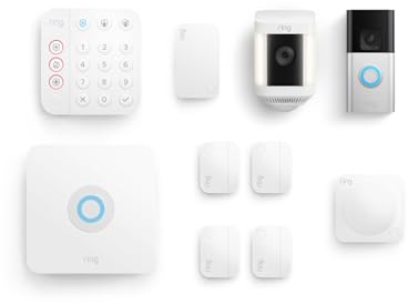 Ring Alarm 8-Piece Kit with Ring Battery Doorbell Plus and Spotlight Cam Plus, Battery