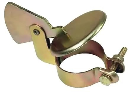 cyclingcolors Clapet pot échappement anti pluie bouchon tracteur diamètre 38mm (34mm - 42mm) compatible john deere argent tube capuchon protection étanche