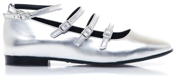 MTNG Zapatos Planos Mujer Camille 59777 | 57689 | Plata_Plata