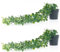 Valyria Home - 2 Pcs Planta Artificial Colgante con Maceta 63cm - Decoración del Hogar - Planta Colgante de Plastico con Maceta - Diseño Realista para Boda Jardín Balcón Dormitorio
