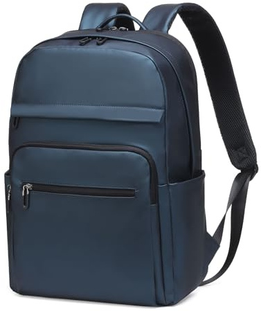 SUIKIHUM Work Backpack for Men, Black Laptop Backpack for Travel, Anti-Theft 16 Inch Notebook Bag, Water Resistant, TSA Approved, Business College Bag, Blue