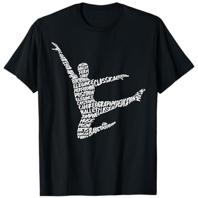 Ballet Dancing Typography Man Kids Boys Ballet Dancer T-Shirt