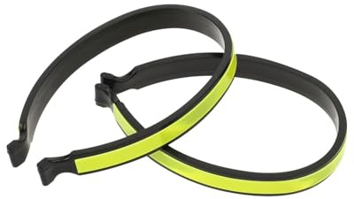 JUKOTA 2 Pcs Pinces à Vélo Réfléchissantes, Clip de Pantalon Réfléchissant à Vélo, Universel ABS Sangle Cheville Reflechissante Velo, Clip De Pantalon Réfléchissant pour Vélo Unisexe