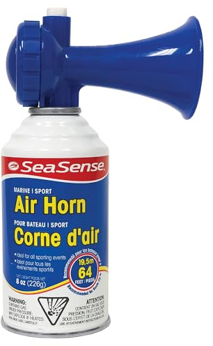 SeaSense Air Horn – Jumbo Size (8 oz), 127 dB – Loud 1 Mile Range, Meets EPA & USCG Standards – Great for Boat & Marine Safety, Ideal for Sporting Events Such as Football & Soccer