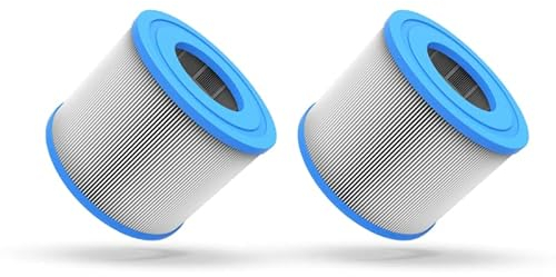 WAVE Replacement Hot Tub Filter | Compatible, Lazy Spa (bestway), Clever Spa, Relxtime and Intex (2 Pack, Cartridge/Non-Threaded)