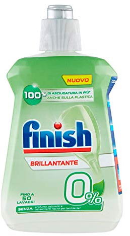 Finish Brillantante Lavastoviglie, Brillantante 0% 250 ml