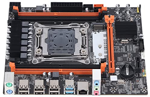 Septpenta X99H Motherboard für CPU E5 V3/V4 I7 58XX 68XX Serie, LGA2011 3 4 × DDR4 Dimmen 128G PC Mainboard, SATA Schnitts Telle Alle Solidable Kondensatoren Stabile Leistung für Desktop