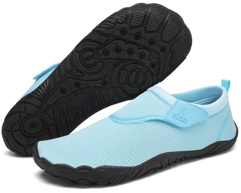 Mishansha Chaussures de Plage Homme Femme, Chaussures d'eau, Turquoise 39