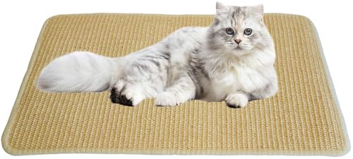 Ram® Sisal Cat Scratch Mat 60cm x 50cm Scratching Mats Anti Slip Scratching Pad