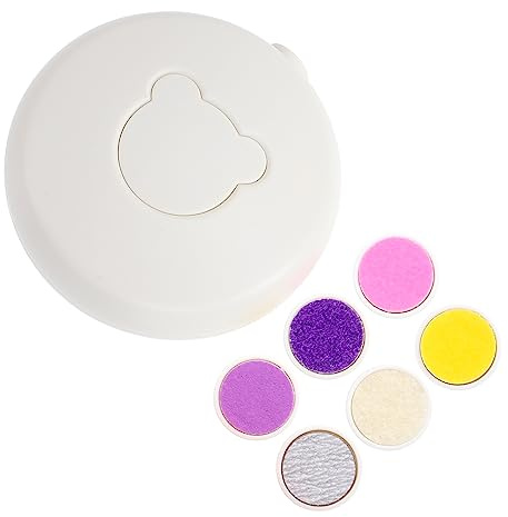FRCOLOR Kit Coupe-ongles Électrique pour Garçon et Filles, Outil de Pédicure Sécurisé, Tête de Meulage Douce, Alimentation Batterie, Soin des Ongles Bébé, Compacte et Portable, Couleur