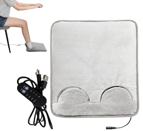 Yhsioaklo Coussin thermique pour pieds | Chauffe-pieds électrique avec arrêt automatique | Sac USB pour abdomen et crampes aux jambes | Utilisation à la maison, chambre, bureau pour femmes et hommes
