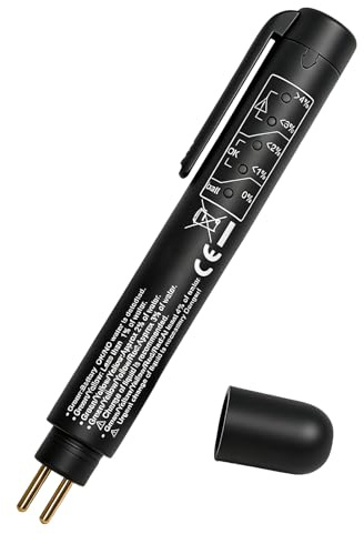 Jetstream Testeur de Liquide de Frein, Liquide de Frein Testeur Automobile, Stylo Detecteur Humidité Liquide, compatible avec les Concessions 4S et l'usage Personnel des Propriétaires de Voitures