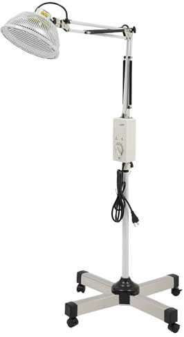 360° Rotation Heat Lamp, Far Infrared Mineral Heat Lamp, 250w Infrared Light, Pain Relief Device for Body Face