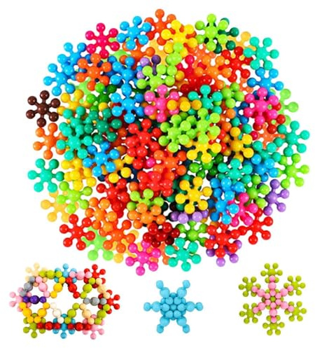 Generico di costruzione 3D girevoli di fiori di pruno - Divertente giocattolo STEM con fiocchi di neve ad incastro | Set di costruzioni creative fai-da-te per la educazione per la scuola materna