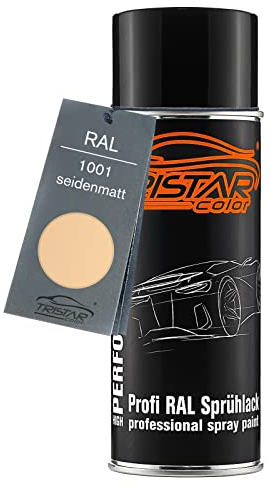 TRISTARcolor RAL 1001 Beige Bombe de peinture 400 ml mat satiné séchage rapide
