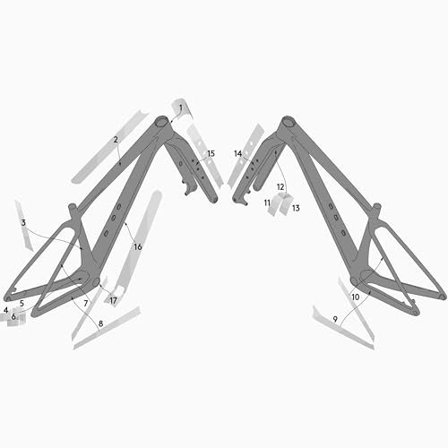 Syncros Scale 23 Carbon Rahmenschutzfolien Set matt klar