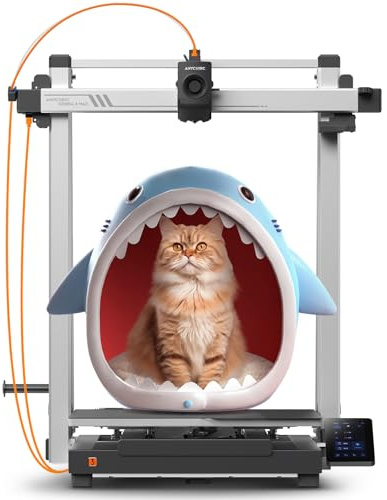 Anycubic 3D Printer Kobra 3 MAX Only, Support Multicolor Needs ACE Pro Large Printing Volume, 600mm/s High-Speed Precise Auto-Leveling & Anti-Skip Upgrade 420 * 420 * 500mm Print Volume