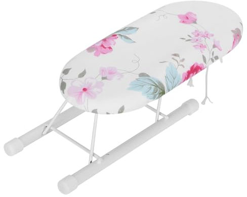 Mini Tabla de Planchar Plegable para Detalles Delicados Planchar Collares Puños Mangas en Casa - Materiales Premium [Uso en Viajes] (patrón de Flores 1)