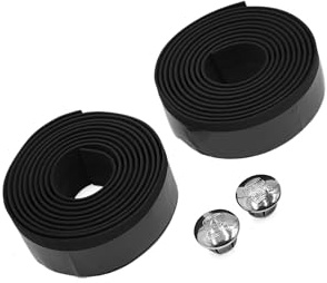 Partuto 2pcs Black Foam Anti Slip Handlebar Tape Bar Grip Wrap for Bike Replacement