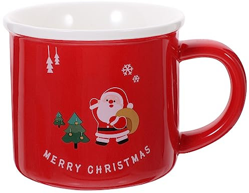 TOGEVAL Tazza di Natale in Ceramica Tazze da Caffè di Natale Tazze da Tè Tazza Elegante per La Stagione Natalizia