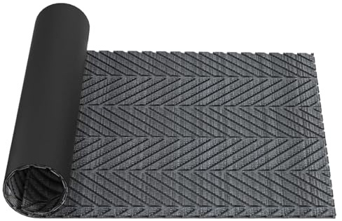 UHOUSEST Heavy Duty Door Mat for Outdoor & Indoor, Non-Slip Absorbent Front Door Mat, Captures Dirt and Water, Durable Rubber Backing, Washable for Entryway, Kitchen - 40x60cm