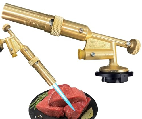 Bruciatore per barbecue con accenditore, testa del bruciatore | fiamma regolabile cellulare portatile in metallo di saldatura – starter per cucinare, saldare, saldare