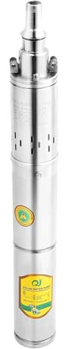 XINRISHENG Pompa sommergibile per Pozzi Profondi, 0,5 HP 24 V / 60 Hz, 2850 Giri/min, prevalenza 213 Piedi, con Cavo Elettrico da 10 Piedi, Pompa dell'Acqua con Ottone aggiuntivo