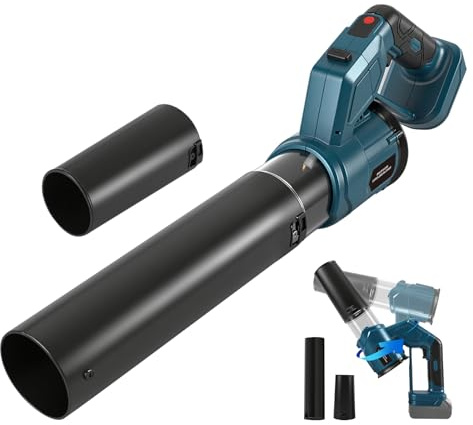 Souffleur à feuilles, réglable à 180°, 3 vitesses, débit d'air élevé de 8,5 m³/min, idéal pour les feuilles de jardin, le dépoussiérage industriel et le nettoyage électronique