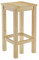 Erst-Holz Barhocker Kiefer Massivholz Tresenhocker wählbar in 60cm oder 80cm 90.71-44-45, Länge:60 cm