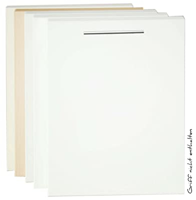 Geschirrspülerfront voll-, teilintegrierte Spülmaschinen, Geschirrspülertür in Topweiß - 594 x 715 mm, 19mm Stärke