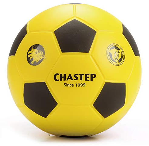Chastep 8 Foam Soccer Ball Schaumstoffball Perfekt für Kinder oder Anfänger. Spielen und trainieren Sie Soft Kick & Safe (Gelb/Schwarz)