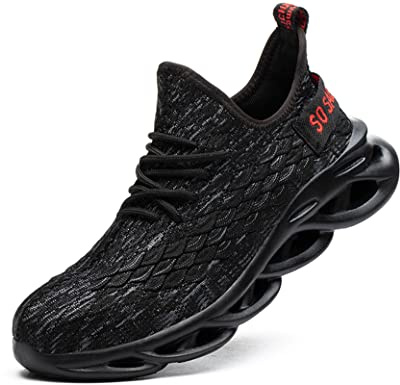 IYVW 711 Chaussures de sécurité pour homme et femme avec coque en acier - Chaussures de travail légères et industrielles - Chaussures de protection respirantes et confortables noir gris 41 EU