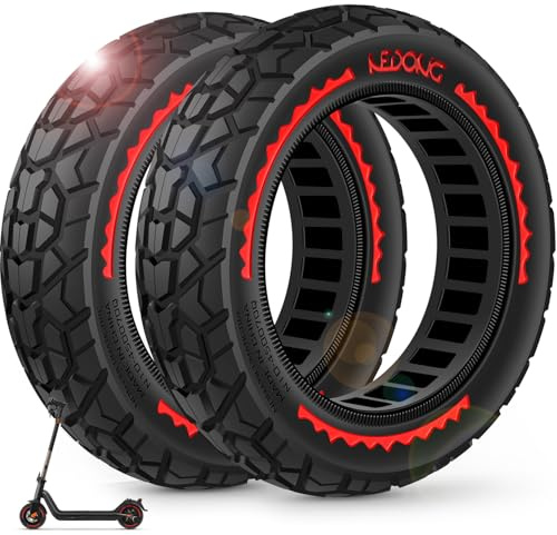 BANGTING 2PCS Upgrade 50/75-6.1 Scooter Off-road Solid Tires, 8.5x2 inches Tires Tubeless for Gotrax GXL V2/XR/APEX, 8 1/2 x2 Tire Replacement for Hiboy S2, Xiaomi 3 Lite/3/Pro 2/1s/M365
