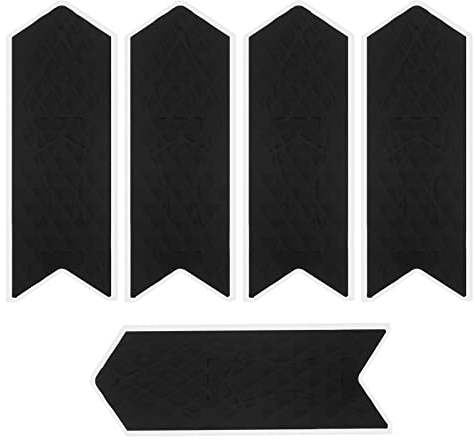 Fahrradrahmen Kettenstreben-Schutz Fahrrad Kettenstrebenschutz Aufkleber Silikon Anti-Kratz-Rahmen-Pad Wasserdicht Mountainbike Rahmen Dekor Schwarz 112x65mm