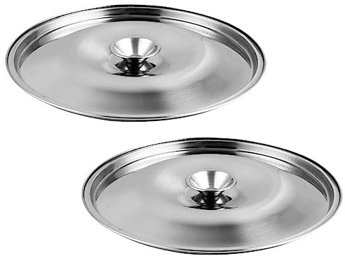 Yardwe Stainless Steel Seasoning Jar Lid - 4Pcs Universal Cover for Oil Pots Spice Jars and Kitchen Containers - Replacement Accessory