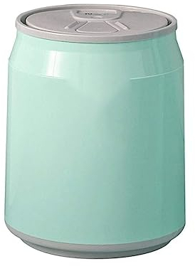 mülleimer Kreativer Push-Mülleimer for Auto, Zuhause, Badezimmer mit Deckel, Cola-Dose, Dosen, versiegelter Mülleimer, Papierkorb, Recycling-Behälter (Color : Green, Size : 1.8L)